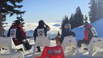 View from Mazot off Mount Hood Express Chair